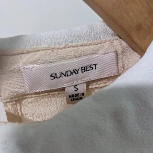 Aritzia Sunday Best | Patterson Short Sleeve Blouse in Blush - Picture 5 of 10